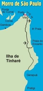 Mapa de Morro de Sao Paulo