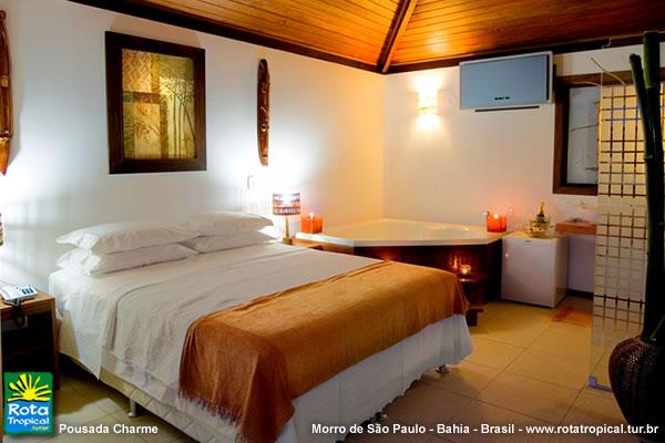 Quarto Chalé - Charme - Morro de São Paulo