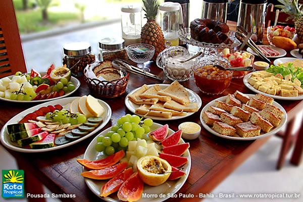 Buffet de café - Sambass - Morro de São Paulo